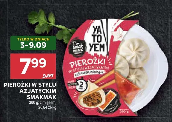 Pierożki w stylu azjatyckim z mięsem Smakmak promocja w Stokrotka
