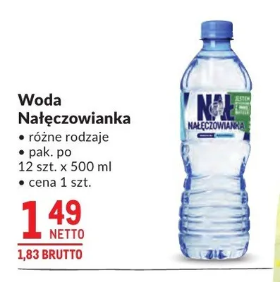 Woda Nałęczowianka 12-pak 500ml promocja w Makro