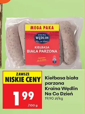 Kiełbasa biała parzona promocja w Biedronka