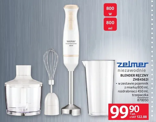 Blender ręczny ZHB4562I Zelmer 870050 promocja w Selgros