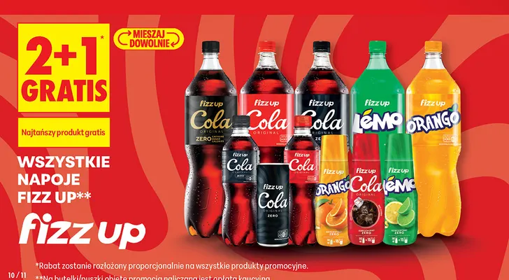 Napoje Fizz Up promocja w Biedronka