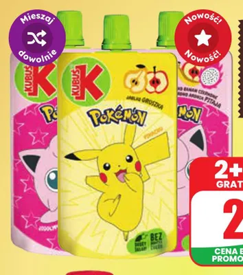 Mus Pokemon Kubuś jabłko banan czerwona aronia pitaja promocja w Dino