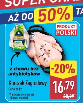 Kurczak Zagrodowy promocja w Aldi