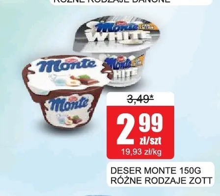 Deser Monte Zott promocja w Bingo