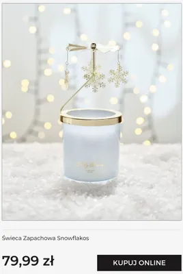 Świeca zapachowa Snowflakos home & you promocja w home&you