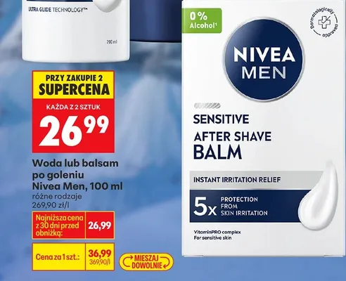 Balsam po goleniu, różne rodzaje promocja w Biedronka