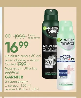 Antyperspirant w sprayu Garnier promocja w Super-Pharm