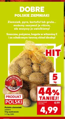 Ziemniaki jadalne polskie promocja w Kaufland
