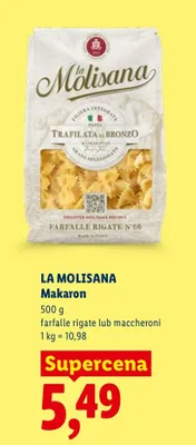 Makaron farfalle rigate lub maccheroni promocja w Lidl
