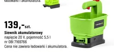 Siewnik akumulatorowy promocja w OBI