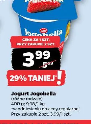 Jogurt Jogobella promocja w Netto