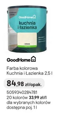 Farba kolorowa GoodHome Kuchnia i Łazienka promocja w Castorama