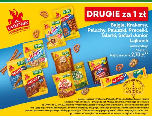 Krakersy Lajkonik promocja w Żabka