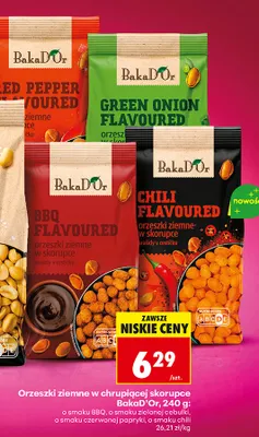 Orzeszki ziemne w chrupiącej skorupce BakaD'Or o smaku zielonej cebulki promocja w Biedronka