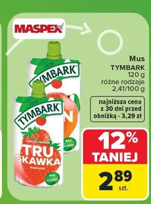 Mus Tymbark promocja w Carrefour