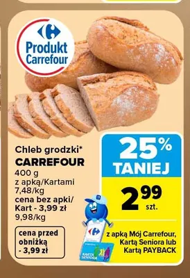 Chleb grodzki Carrefour promocja w Carrefour