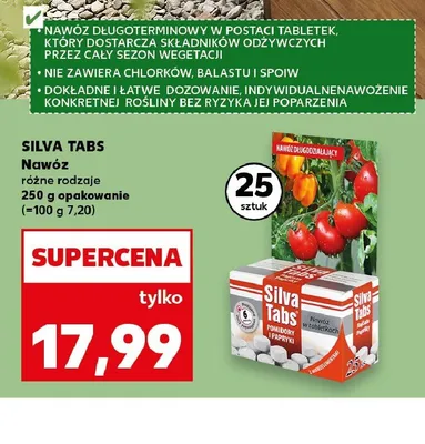 Nawóz w tabletkach pomidory i papryki SILVA TABS promocja w Kaufland