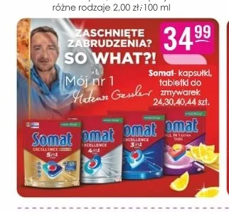 Tabletki do zmywarki Somat 24-pak promocja w Drogerie Jasmin