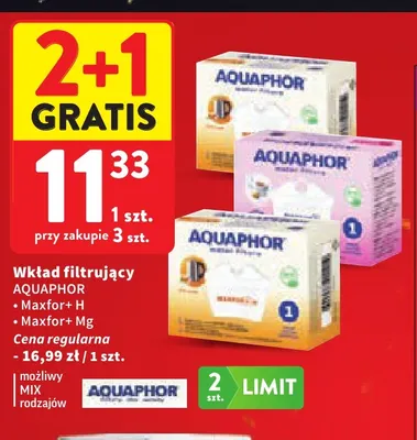 Wkład filtrujący Maxfor+ Mg Aquaphor promocja w Intermarche