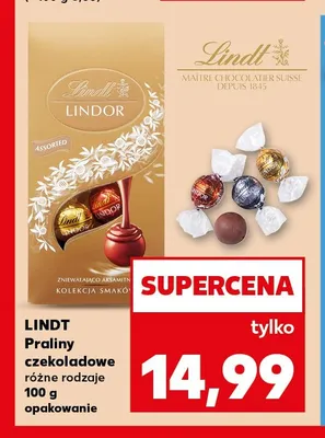 Praliny czekoladowe Lindt Lindor promocja w Kaufland