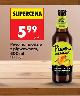 Piwo na miodzie z pigwowcem Manufaktura Piwna promocja w Biedronka