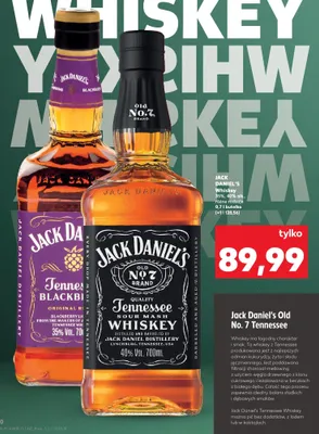 Whiskey Jack Daniel's Old No.7 Tennessee 35% 40% promocja w Kaufland
