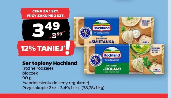 Ser topiony Hochland promocja w Netto