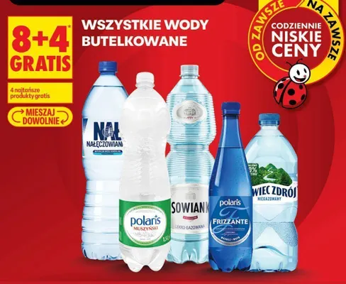 Woda mineralna Polaris Muszyński promocja w Biedronka