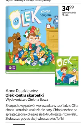 Książka Olek kontra skarpetki promocja w Empik