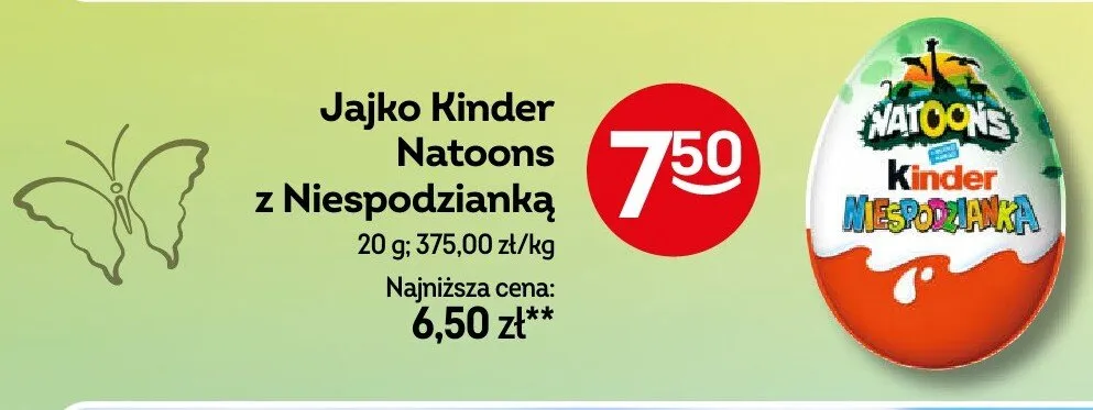 Jajko Kinder Natoons z Niespodzianką promocja w Żabka