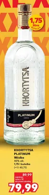 Wódka Platinum 40% alk. promocja w Kaufland