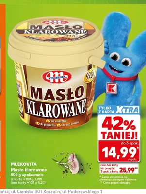 Masło klarowane Mlekovita promocja w Kaufland