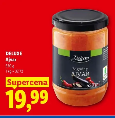 Ajvar łagodny Deluxe promocja w Lidl