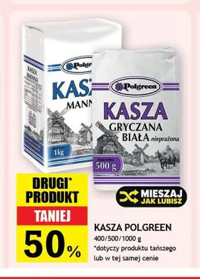 Kasza gryczana biała nieprażona Polgreen promocja w Gram Market