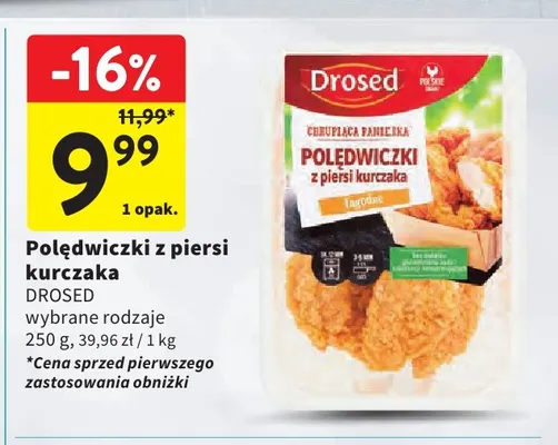 Polędwiczki z piersi kurczaka Drosed promocja w Intermarche