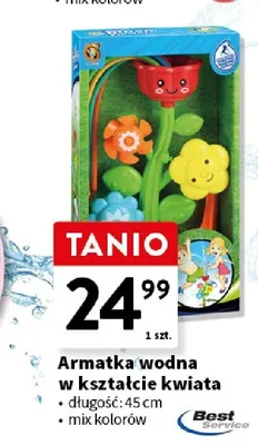 Armatka wodna w kształcie kwiata Best Service długość 45cm promocja w Intermarche
