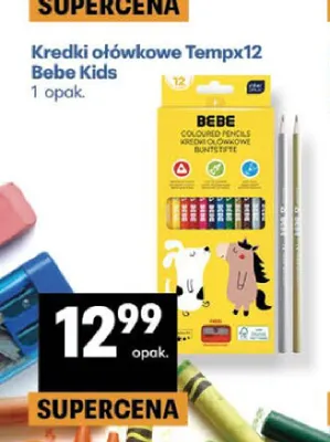 Kredki ołówkowe trójkątne Bebe Kids promocja w Delikatesy Centrum