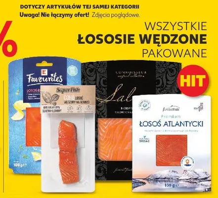 Łosoś wędzony wszystkie rodzaje promocja w Kaufland