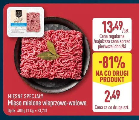 Mięso mielone wieprzowo-wołowe Mięsne Specjały promocja w Aldi