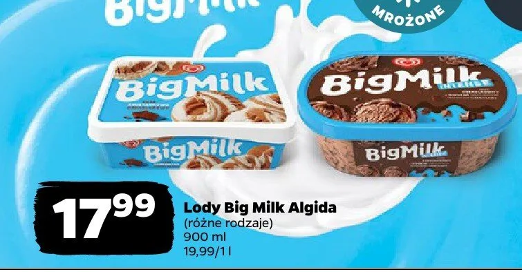 Lody różne rodzaje promocja w Netto