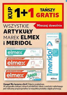 Artykuły marek Elmex i Meridol promocja w Kaufland