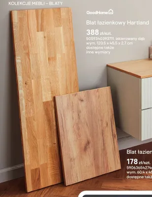 Blat łazienkowy GoodHome Hartland promocja w Castorama