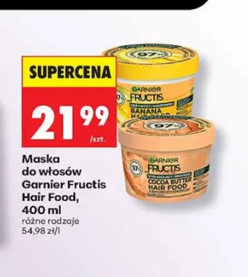 Maska do włosów Garnier Fructis Hair Food Banana promocja w Biedronka