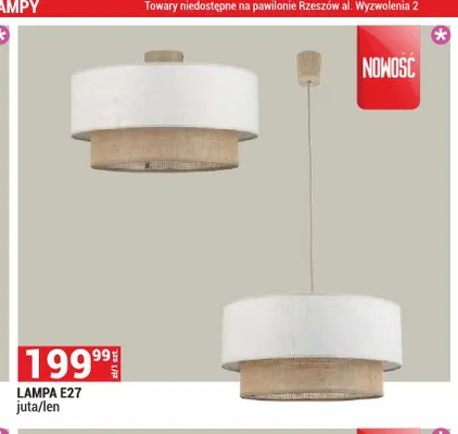 Lampa E27 juta len promocja w Merkury Market