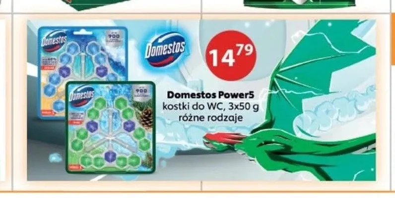 Kostki do WC Domestos Power5 promocja w Drogerie Laboo