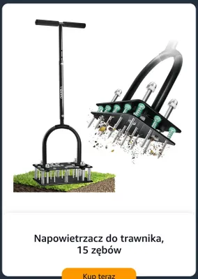 Napowietrzacz do trawnika VIBINHO 15 zębów promocja w Amazon