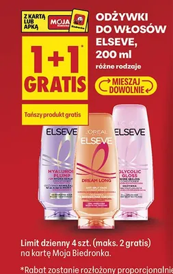 Odżywki do włosów różne rodzaje promocja w Biedronka