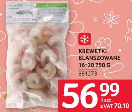 Krewetki blanszowane myfood promocja w Selgros