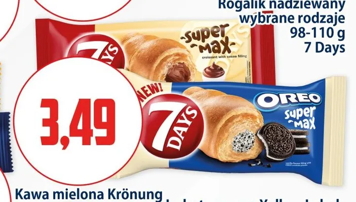 Rogalik nadziewany 7 Days promocja w Kupiec