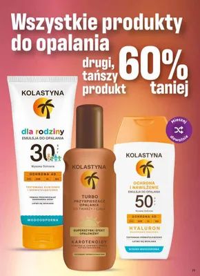 Emulsja do opalania dla rodziny Kolastyna SPF 30 promocja w Dino